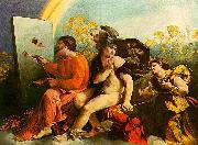 Dosso Dossi Jupiter, Mercury and Virtue oil painting reproduction